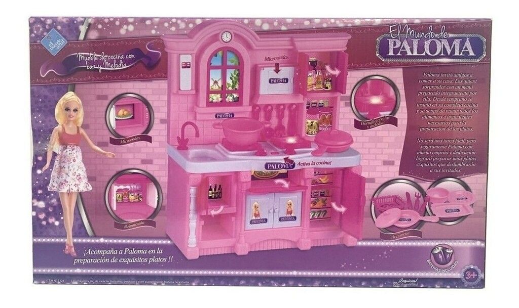 PALOMA MUEBLE DE COCINA CON LUZ Y MELODIA COD 7124 CASA EL LOBO